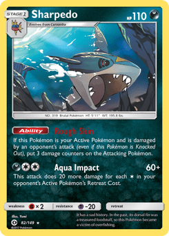 Sharpedo #82 from Sun & Moon