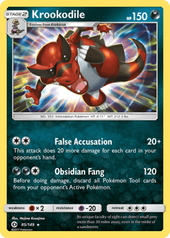 Krookodile #85 from Sun & Moon