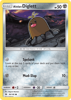 Alolan Diglett #86 from Sun & Moon