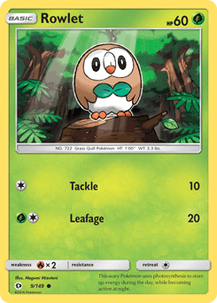 Rowlet #9 from Sun & Moon