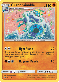 Crabominable #105 from Unbroken Bonds