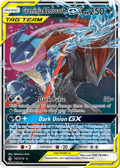 Greninja & Zoroark-GX #107 from Unbroken Bonds
