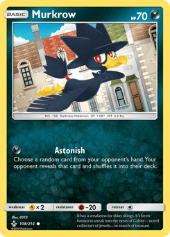Murkrow #108 from Unbroken Bonds