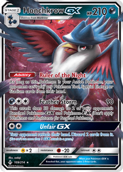 Honchkrow-GX #109 from Unbroken Bonds