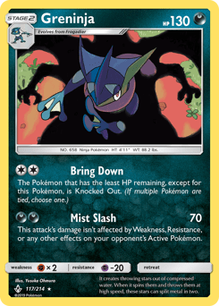 Greninja #117 from Unbroken Bonds