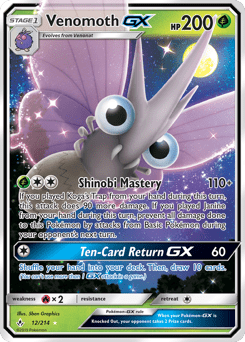 Venomoth-GX #12 from Unbroken Bonds