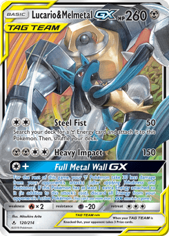 Lucario & Melmetal-GX #120 from Unbroken Bonds