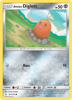 Alolan Diglett #121 from Unbroken Bonds