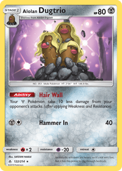 Alolan Dugtrio #122 from Unbroken Bonds
