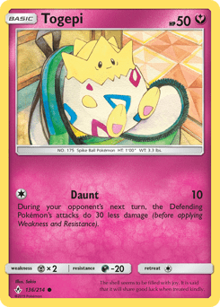 Togepi #136 from Unbroken Bonds