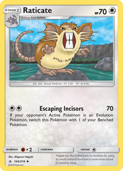Raticate #144 from Unbroken Bonds