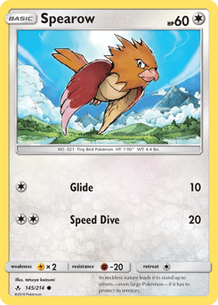 Spearow #145 from Unbroken Bonds