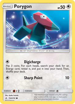 Porygon #154 from Unbroken Bonds