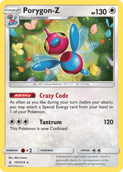 Porygon-Z #157 from Unbroken Bonds