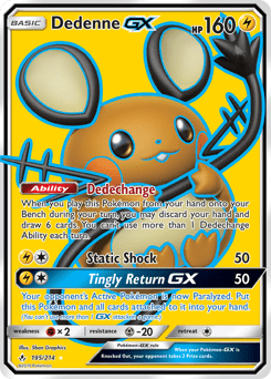Dedenne-GX #195 from Unbroken Bonds