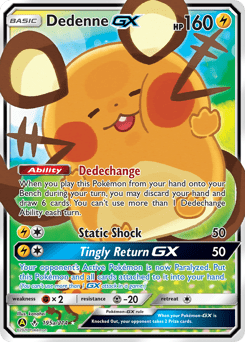 Dedenne-GX #195a from Unbroken Bonds