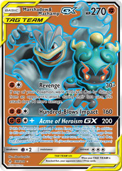 Marshadow & Machamp-GX #198 from Unbroken Bonds