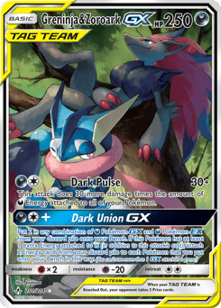 Greninja & Zoroark-GX #201 from Unbroken Bonds