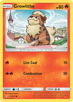 Growlithe #21 from Unbroken Bonds