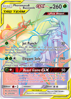 Pheromosa & Buzzwole-GX #215 from Unbroken Bonds