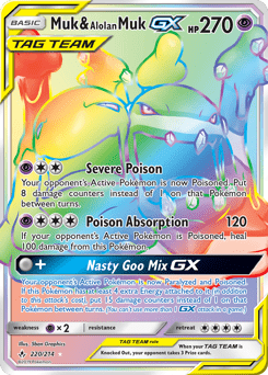 Muk & Alolan Muk-GX #220 from Unbroken Bonds