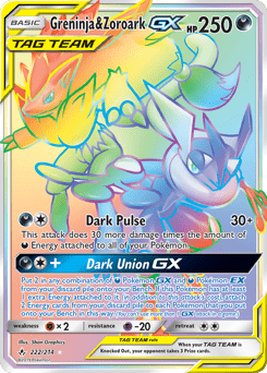Greninja & Zoroark-GX #222 from Unbroken Bonds