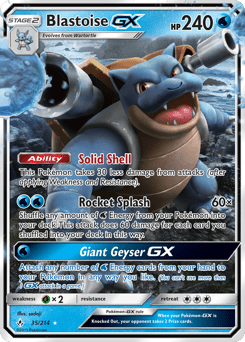 Blastoise-GX #35 from Unbroken Bonds