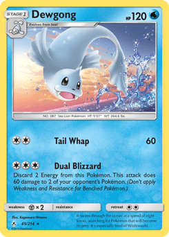 Dewgong #45 from Unbroken Bonds