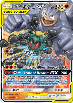 Marshadow & Machamp-GX #82 from Unbroken Bonds