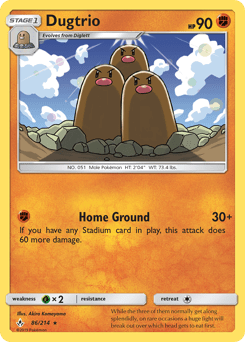 Dugtrio #86 from Unbroken Bonds
