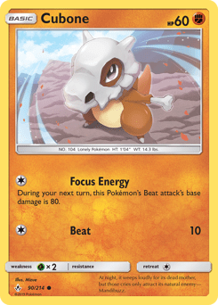 Cubone #90 from Unbroken Bonds