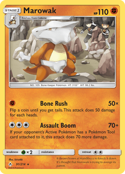 Marowak #91 from Unbroken Bonds