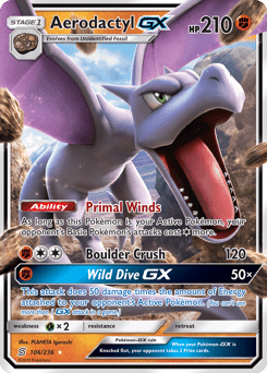 Aerodactyl-GX #106 from Unified Minds