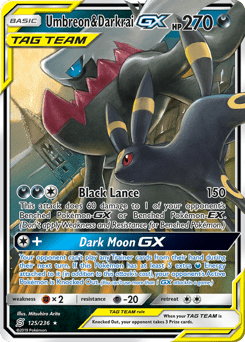 Umbreon & Darkrai-GX #125 from Unified Minds