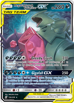 Mega Sableye & Tyranitar-GX #126 from Unified Minds