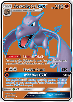 Aerodactyl-GX #224 from Unified Minds
