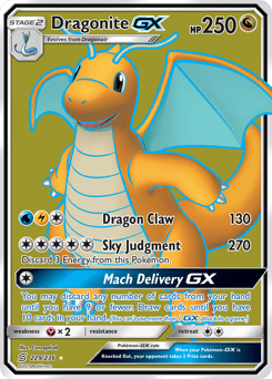 Dragonite-GX #229 from Unified Minds