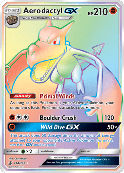 Aerodactyl-GX #244 from Unified Minds