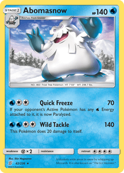 Abomasnow #42 from Unified Minds
