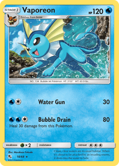 Vaporeon #18 from Hidden Fates