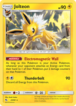 Jolteon #23 from Hidden Fates