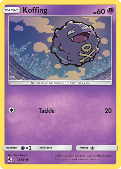 Koffing #28 from Hidden Fates