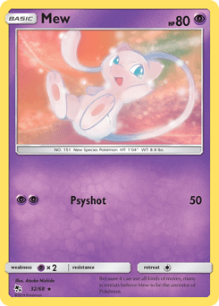 Mew #32 from Hidden Fates