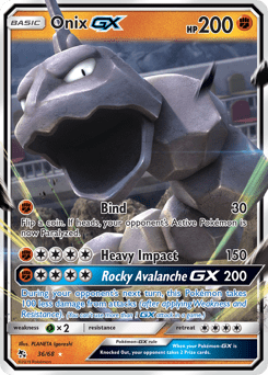 Onix-GX #36 from Hidden Fates