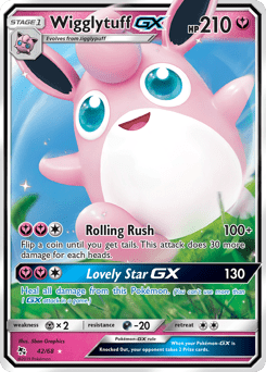 Wigglytuff-GX #42 from Hidden Fates