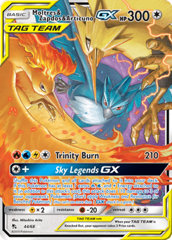 Moltres & Zapdos & Articuno-GX #44 from Hidden Fates
