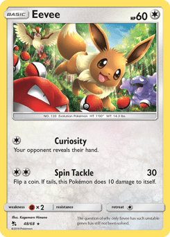Eevee #48 from Hidden Fates