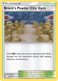 Brock's Pewter City Gym #54 from Hidden Fates