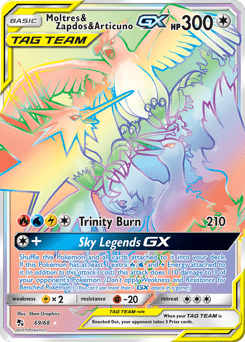 Moltres & Zapdos & Articuno-GX #69 from Hidden Fates