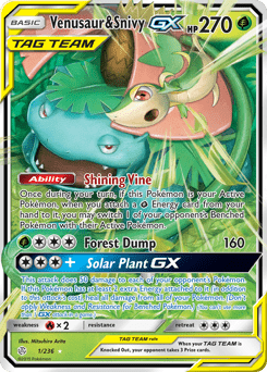 Venusaur & Snivy-GX #1 from Cosmic Eclipse